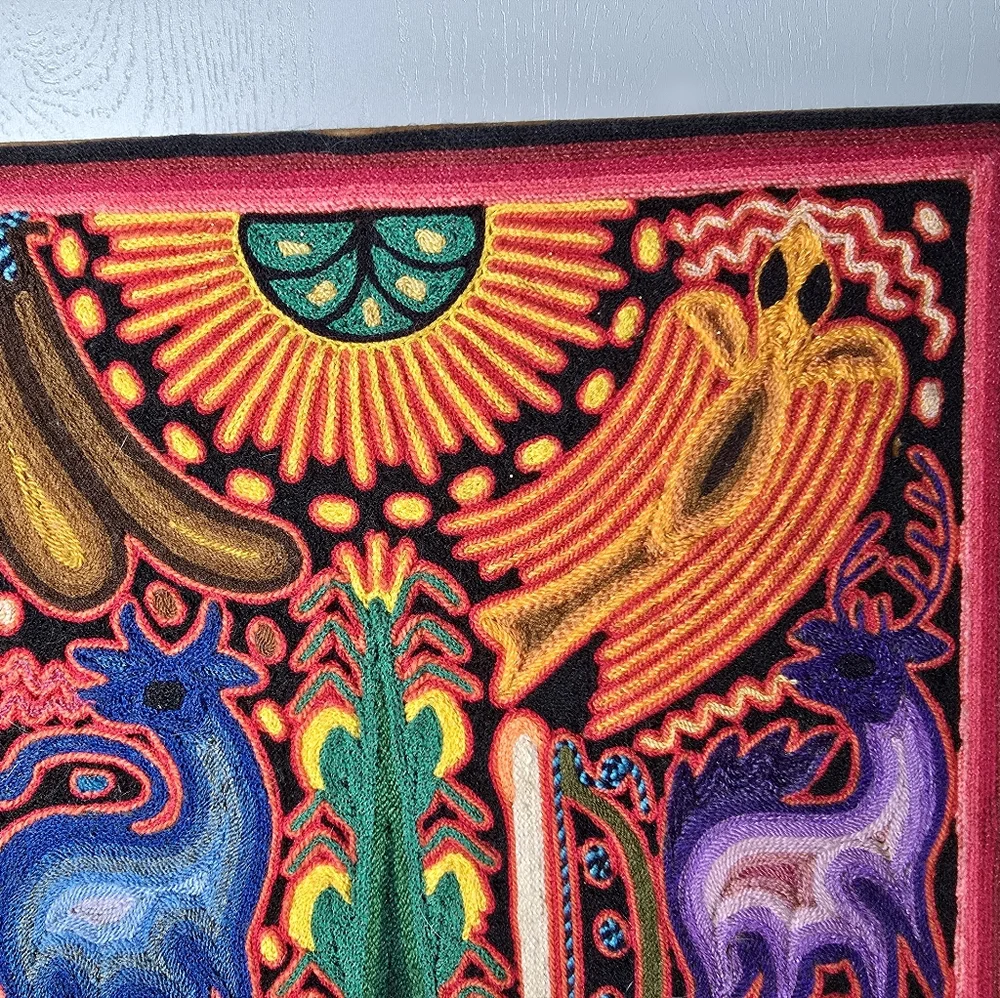 Huichol Yarn Art By Santos Daniel Camillo Jimenez